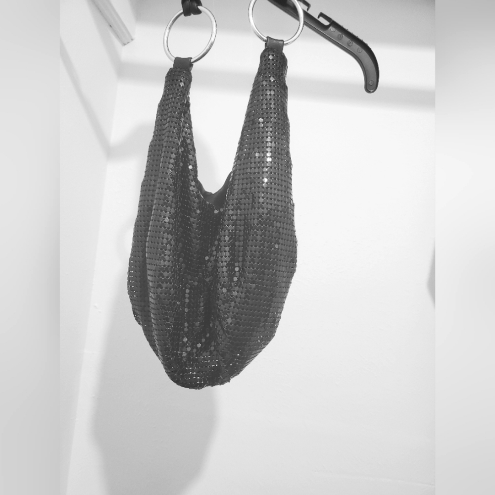 small black sequin purse